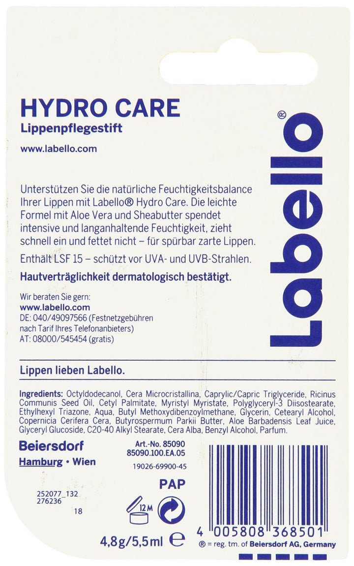 Labello Bálsamo labial Hydro Care - Paquete de 3 por Labello