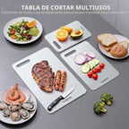 Juego de 3 tablas de cortar de titanio