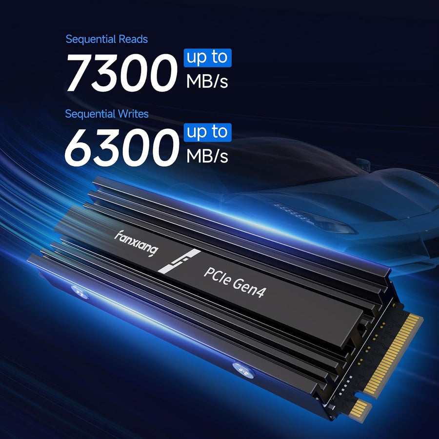SSD NVMe M.2 Gaming de 2 TB para PS5 con disipador de calor PCIe 4....