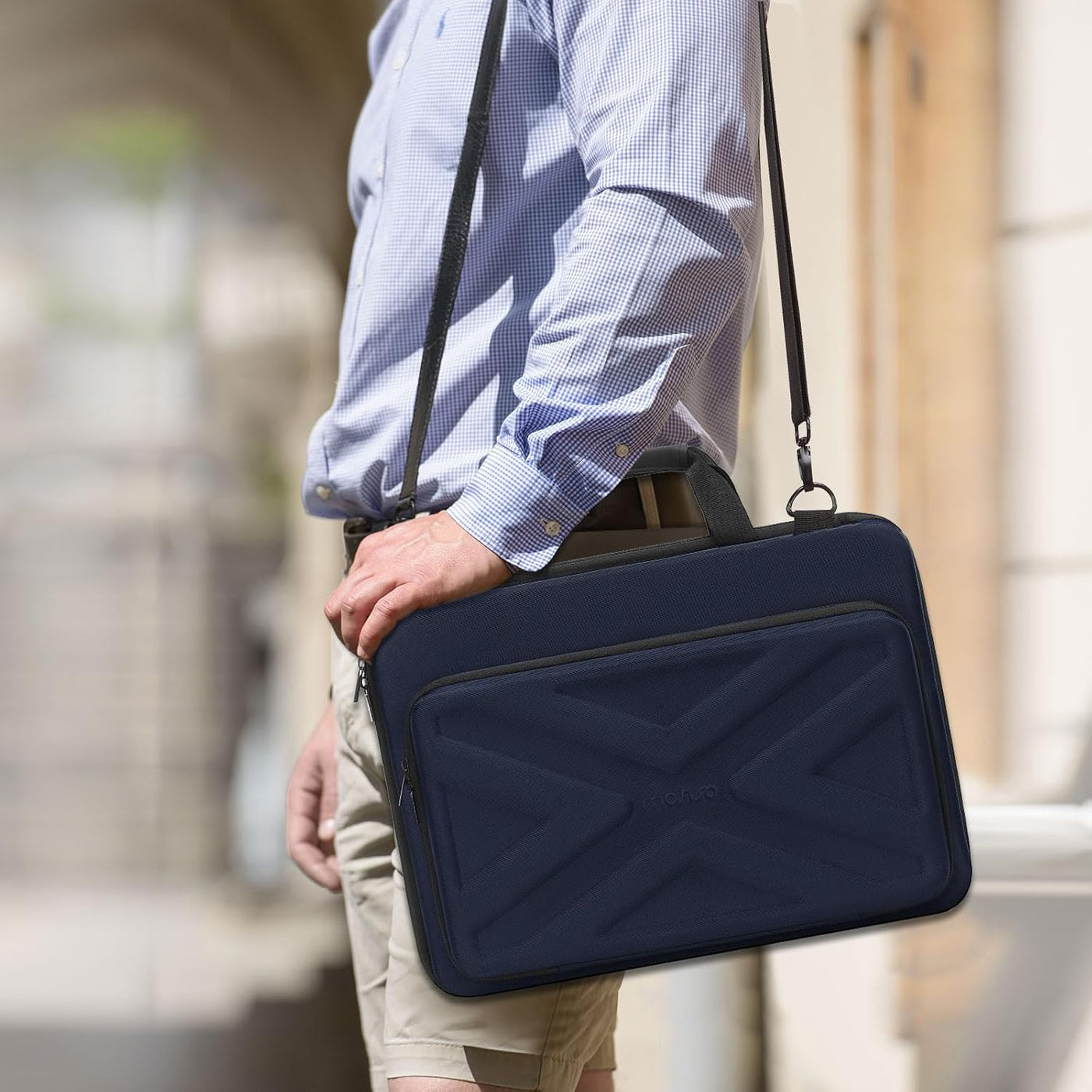 MOSISO Funda rígida para laptop, para hombres y mujeres, bolsa de c...