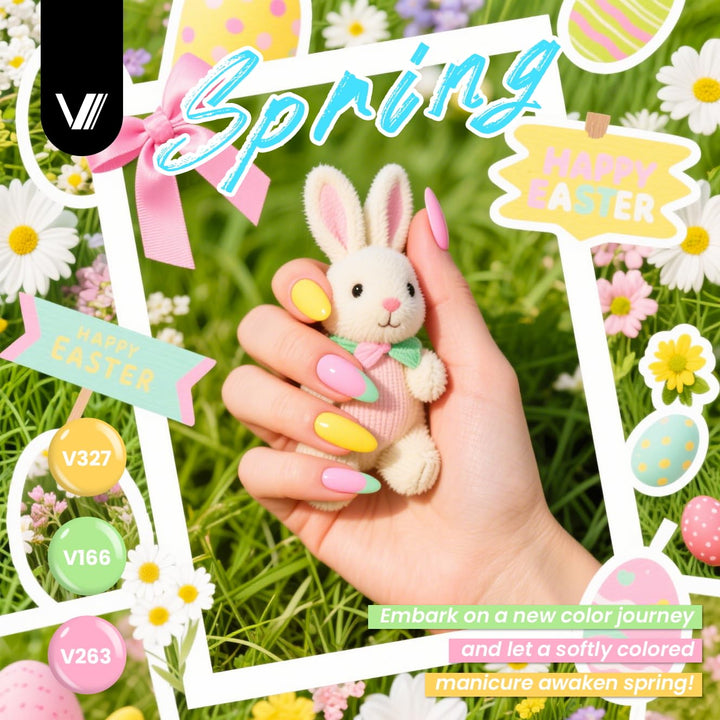 VANREESA Juego de 60 esmaltes de uñas de gel, 55 colores con capa b...