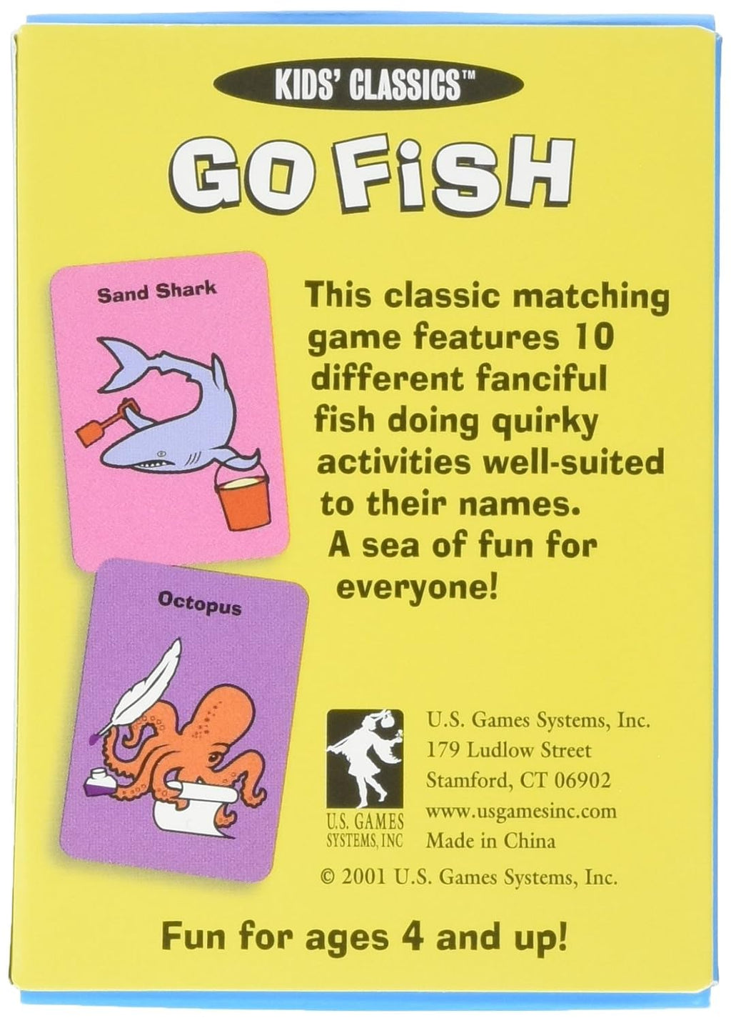 Us Games Systems Go Fish Juego de cartas (CCGF42)