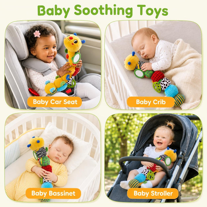 JoyCat Oruga sensorial para bebé, juguete para bebés de 6 a 12 mese...