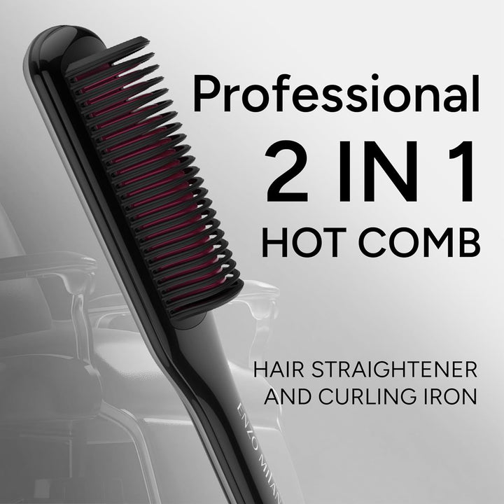 Enzo Milano - SX ENZOcool Professional - Peine caliente eléctrico 2...
