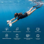 sublue Mix Pro Dual Motor Underwater Scooter - 3 Speed Modes, 60 Min Runtime, 131ft Depth con Camera Mount & Low Battery Alarm para Pool, Diving, Snorkeling - Water Scooter para Adults