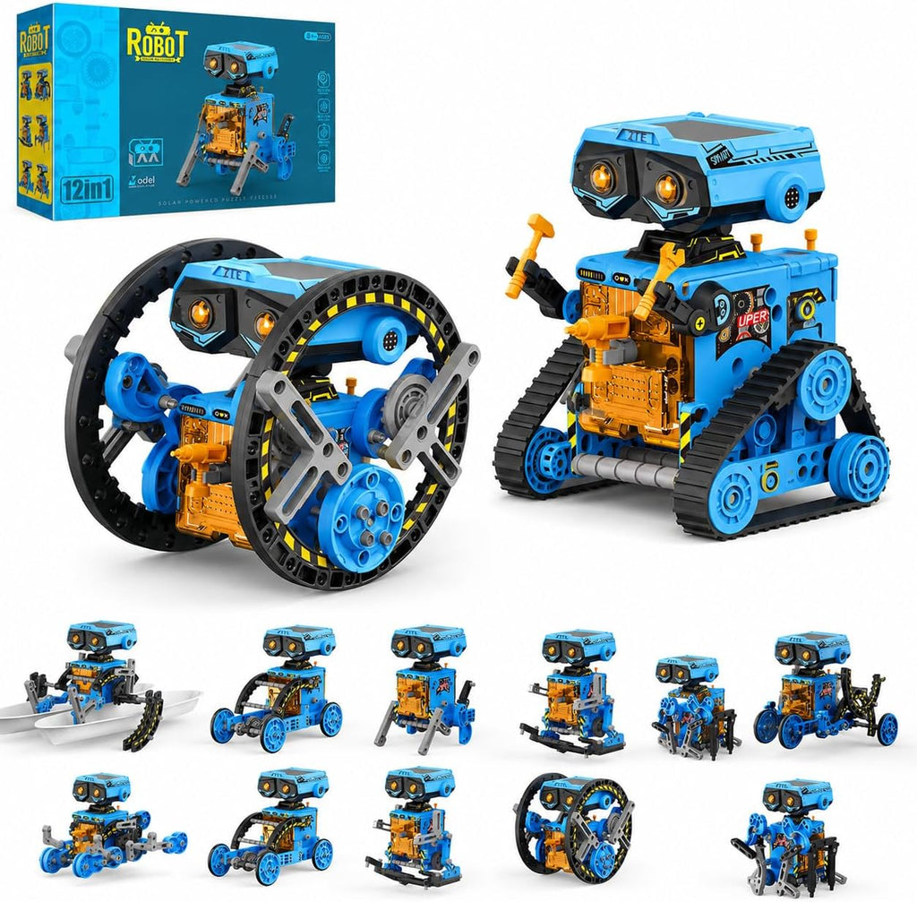 Kit de robot solar 12 en 1 STEM Science Building Kit de juguete robótico