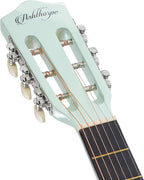 Ashthorpe Guitarra acústica infantil de 30 pulgadas (verde menta), kit de inicio para principiantes con bolsa de concierto, cuerdas adicionales, correa, púas y lecciones