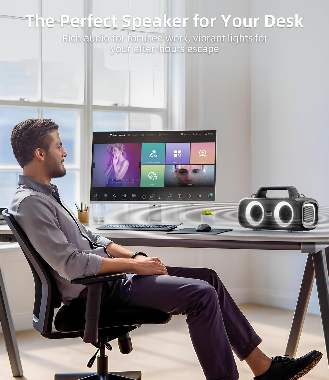 VUOPAX Altavoz Bluetooth portátil inalámbrico, sonido fuerte de 140...
