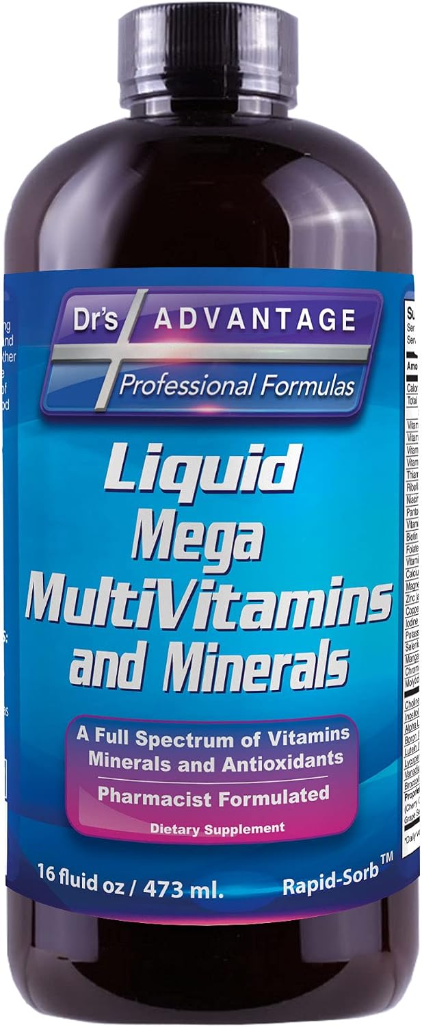 DRS Advantage \u2013 Líquido Mega de suplementos multivitamínicos &...