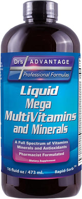 DRS Advantage \u2013 Líquido Mega de suplementos multivitamínicos &...