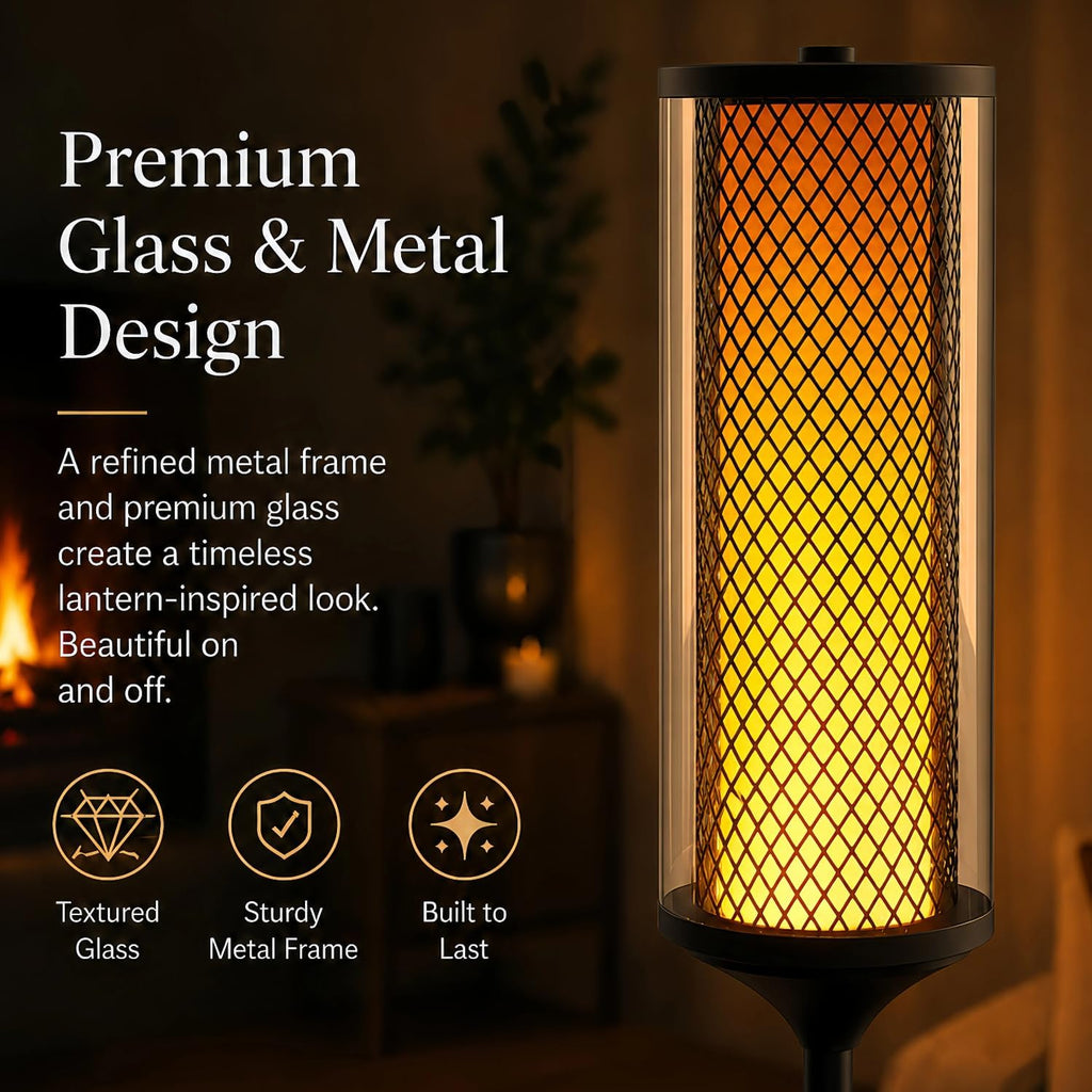 Lámpara Lámpara de pie RGBIC moderna con pantalla de cristal, aplicación y