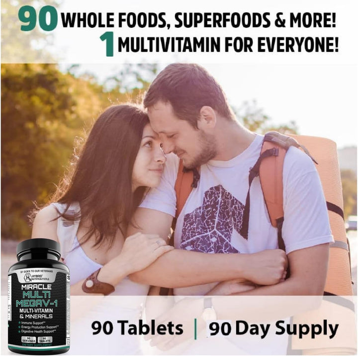 MEGAV-1 Multivitaminas, superalimentos y minerales, multivitamínico...