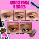 NYX PROFESSIONAL MAKEUP Paquete de pegamento para cejas, gel transp...