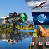 Telescopio monocular de 80 x 100 monoculares de alta