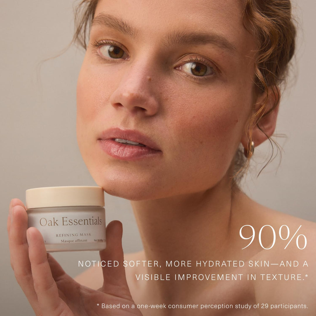 Oak Essentials Máscara de refinación | Mascarilla facial batida con...
