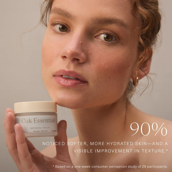 Oak Essentials Máscara de refinación | Mascarilla facial batida con...