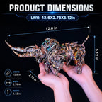 Rompecabezas de metal 3D para adultos, kits de modelo de bisonte, rompecabezas de metal 3D, toros mecánicos, bloques de construcción, montaje difícil de bricolaje, regalos de alta gama para hombres