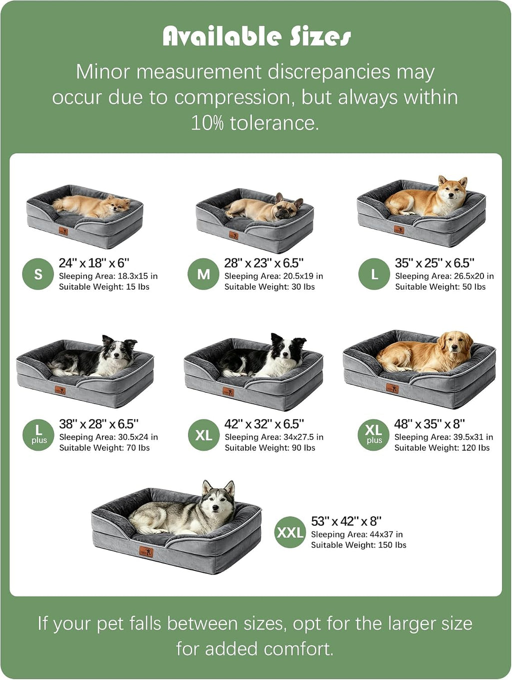 Spotted Play Cama Ortopédica para Perros con Laterales - Camas Sofá para Perros Grandes, Cama Sofá de Espuma de Apoyo para Mascotas con Funda Extraíble Lavable, Forro Impermeable y Base Antideslizante