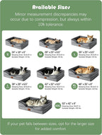Spotted Play Cama Ortopédica para Perros con Laterales - Camas Sofá para Perros Grandes, Cama Sofá de Espuma de Apoyo para Mascotas con Funda Extraíble Lavable, Forro Impermeable y Base Antideslizante