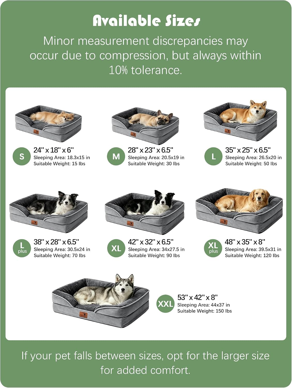 Spotted Play Cama Ortopédica para Perros con Laterales - Camas Sofá para Perros Grandes, Cama Sofá de Espuma de Apoyo para Mascotas con Funda Extraíble Lavable, Forro Impermeable y Base Antideslizante