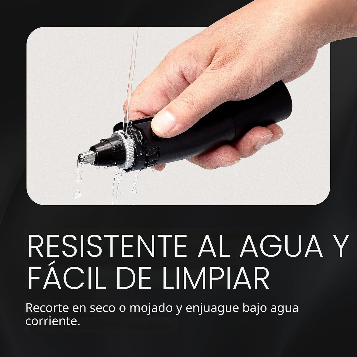 Panasonic ER-GN70-K - Recortadora de pelo de orejas y nariz para ho...
