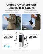 Anker - Batería portátil para laptop de 25,000 mAh con tres puertos...
