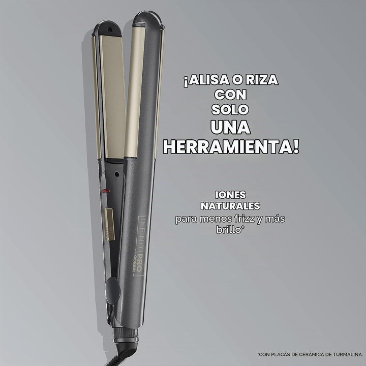 INFINITIPRO BY Conair 2 en 1 Styler, rizar o alisar con 1 herramienta