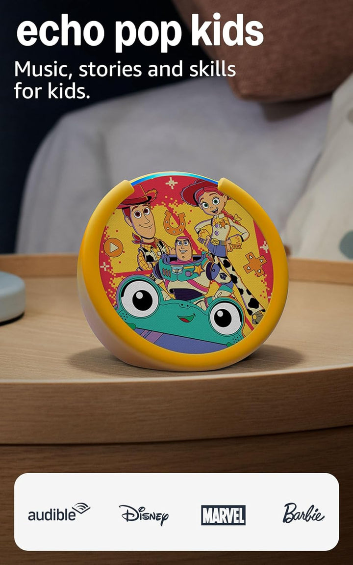 Amazon Echo Pop Kids (último modelo), Diseñado para niños, Diseñado...