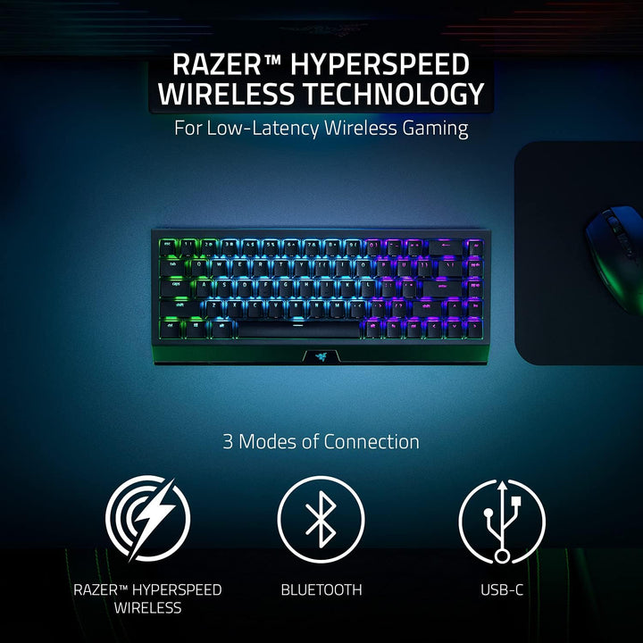 Razer BlackWidow V4 Mini HyperSpeed Teclado inalámbrico intercambia...