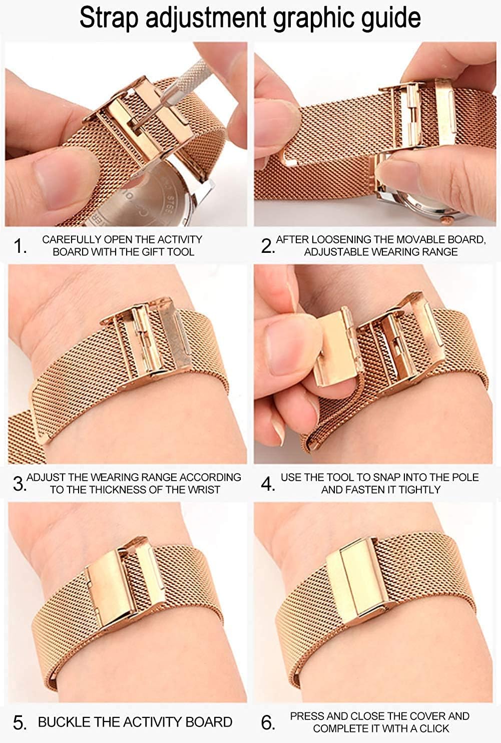 OLEVS Relojes para Mujeres y Juego de Pulseras Slim Casual Vestir Reloj de Muñeca para Dama Rosado Oro