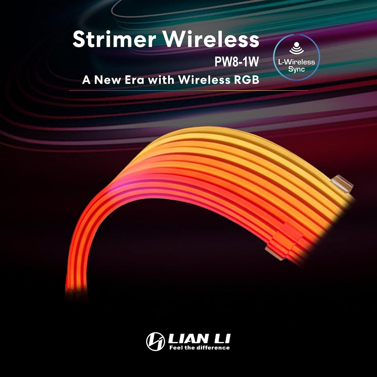 Lian Li Strimer Wireless 8 Pin (PW8-1W) - Cable de extensión de ali...