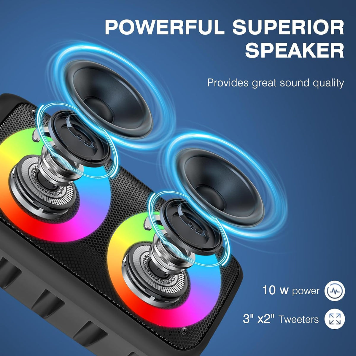 Máquina de karaoke para adultos y niños, luces LED coloridas, altavoz Bluetooth portátil con 1 micrófono con cable, soporte TWS/TF/USB/AUX para escenario de fiesta en casa, al aire libre, regalos de Navidad, al aire libre