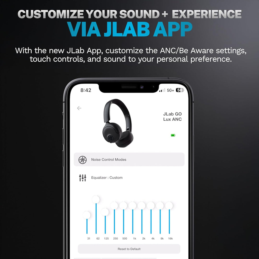 JLab Go Lux ANC - Auriculares inalámbricos, salvia, cancelación act...