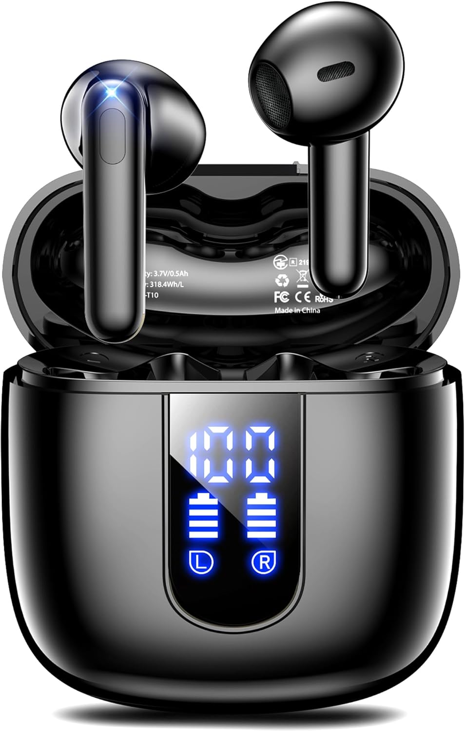 Haqquio Auriculares inalámbricos, auriculares Bluetooth con estéreo...