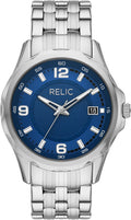 RELIC by Fossil Reloj para Hombre Liam de Tres Agujas con Fecha en Acero Inoxidable (Modelo: ZR16061)