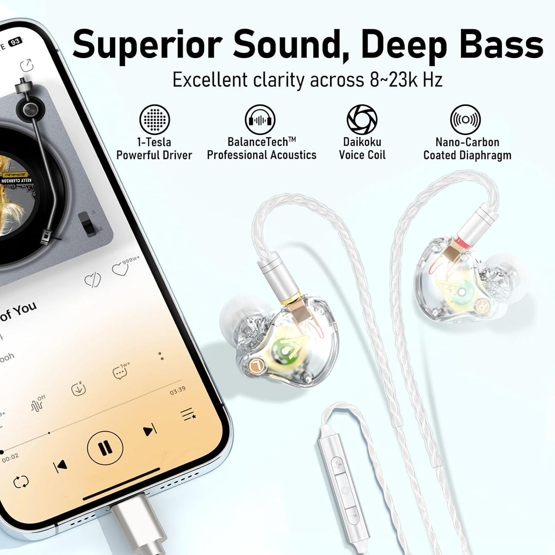 Vibes 202MC - Auriculares con cable USB-C - Auriculares de alta fid...
