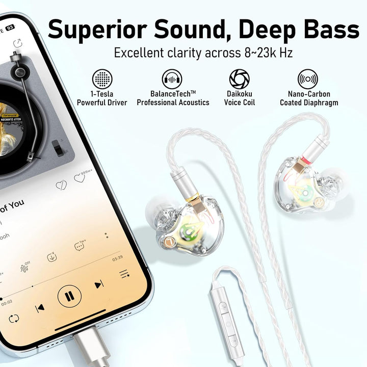 Vibes 202MC - Auriculares con cable USB-C - Auriculares de alta fid...