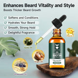 Aceite para el crecimiento de la barba, aceite de biotina para barb...