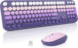 MOFII Combo de teclado y mouse inalámbricos, lindo teclado de tamañ...