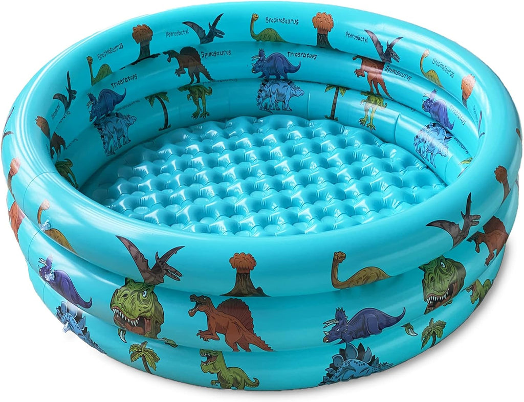 Piscina inflable de dinosaurio para bebés, piscina infantil de 48 x 12 pulgadas