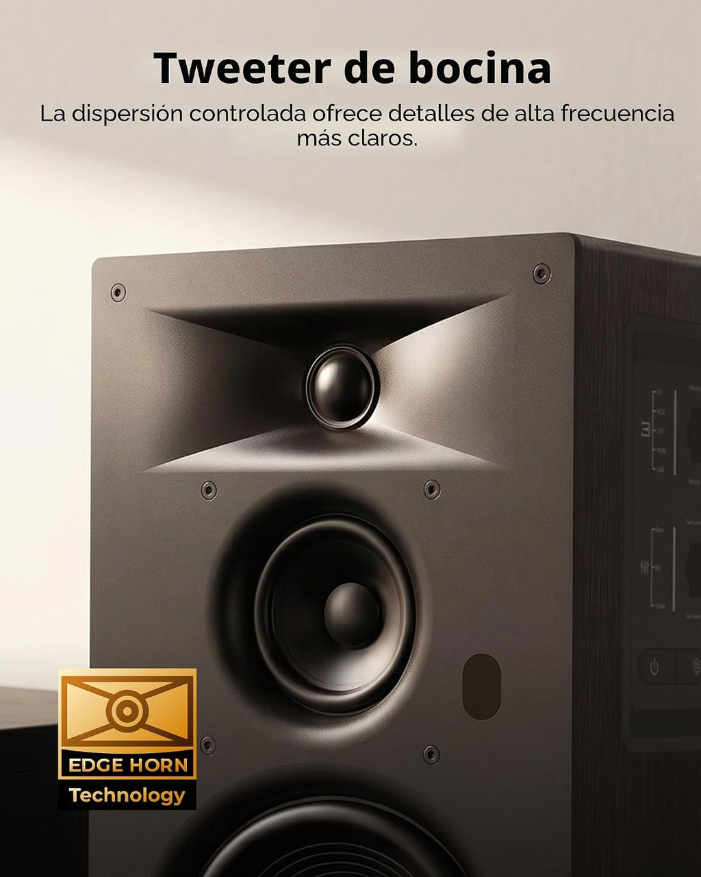 ULTIMEA Altavoces de estantería alimentados por 3 vías, audio de nivel