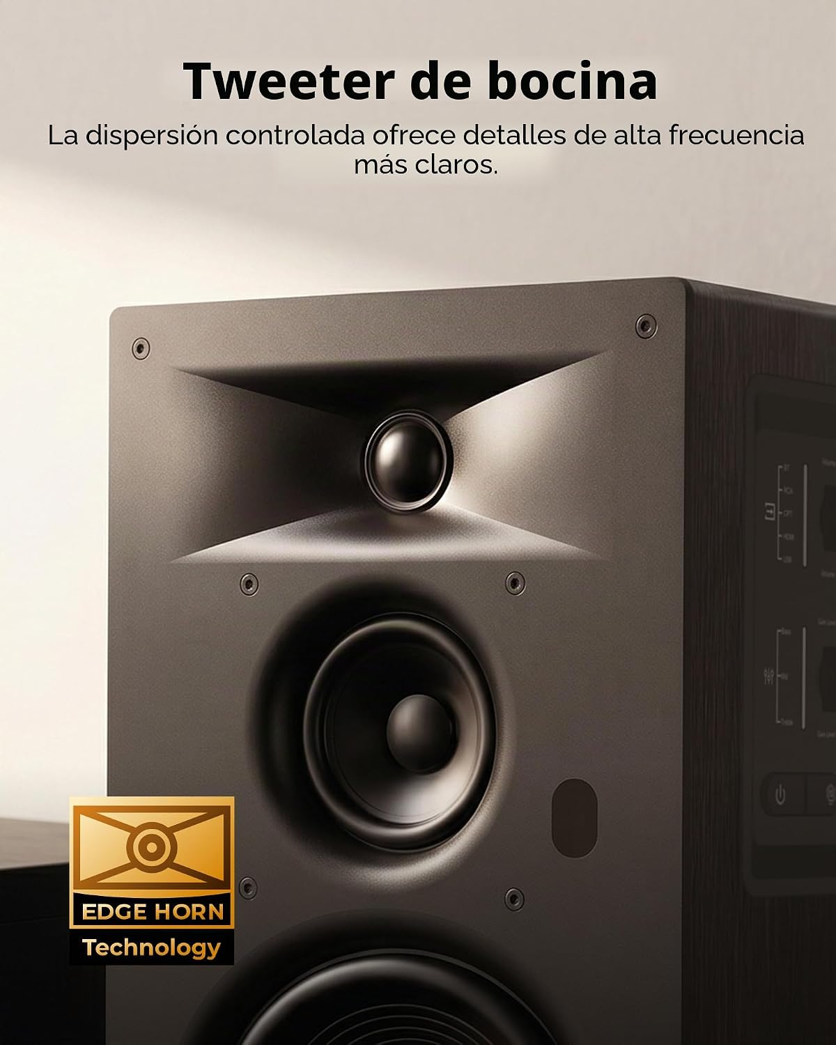 ULTIMEA Altavoces de estantería alimentados por 3 vías, audio de nivel