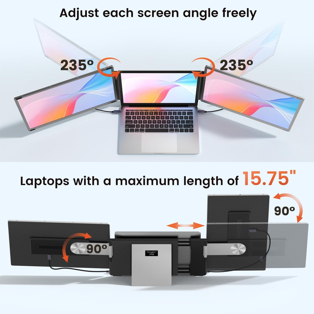 UK BONITOYS Extensor de pantalla para laptop de 15.6 pulgadas, exte...