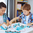 Mysterystone Experimento de ciencias para niños Kit de electricidad y magnetismo para estudiantes Kit STEM Kit de laboratorio de física Kit de placa de circuito básico para principiantes