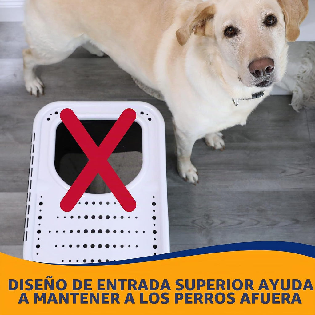 Arm & Hammer Caja de arena prémium con filtro para limpiar patas y microbios, fabricada en Estados Unidos