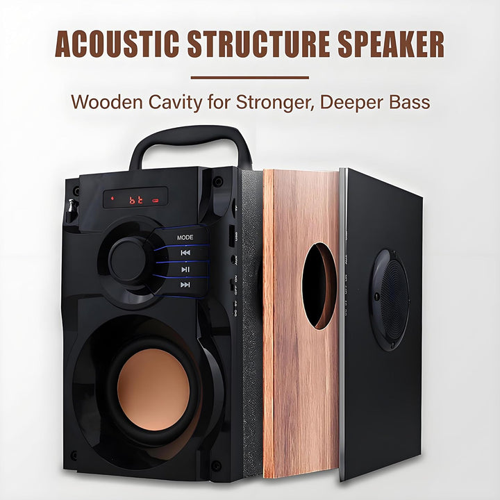 VIGROS Altavoz Bluetooth, altavoz inalámbrico portátil con subwoofe...