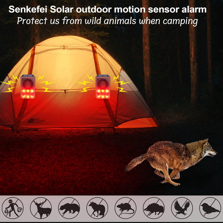 Alarma de Sensor de Movimiento Solar para Exteriores -