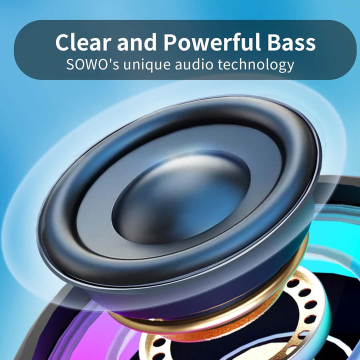 SOWO Altavoz Bluetooth de ducha impermeable \u2013 Pequeño altavoz...