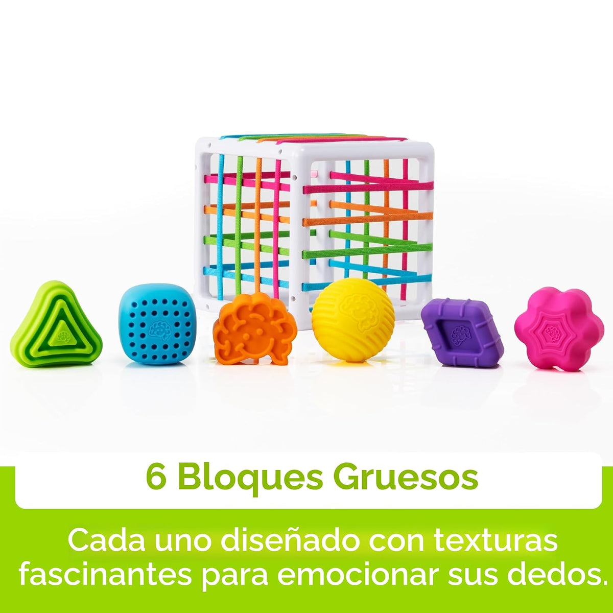 Fat Brain Toys InnyBin Juguetes de aprendizaje de forma, juguetes sensoriales para bebés y niños pequeños, juguetes para bebés a partir de 10 meses+