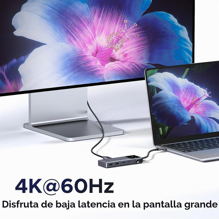 UGREEN Paquete de banco de energía con uno 6 en 1 USB-C Hub 10Gbps...